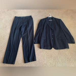 George Strip Navy Blue Men’s Suit